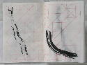 China-Heft nach dem Lo-Shu Prinzip, 2004, Tusche auf Papier, 19 x 26,5 cm. 